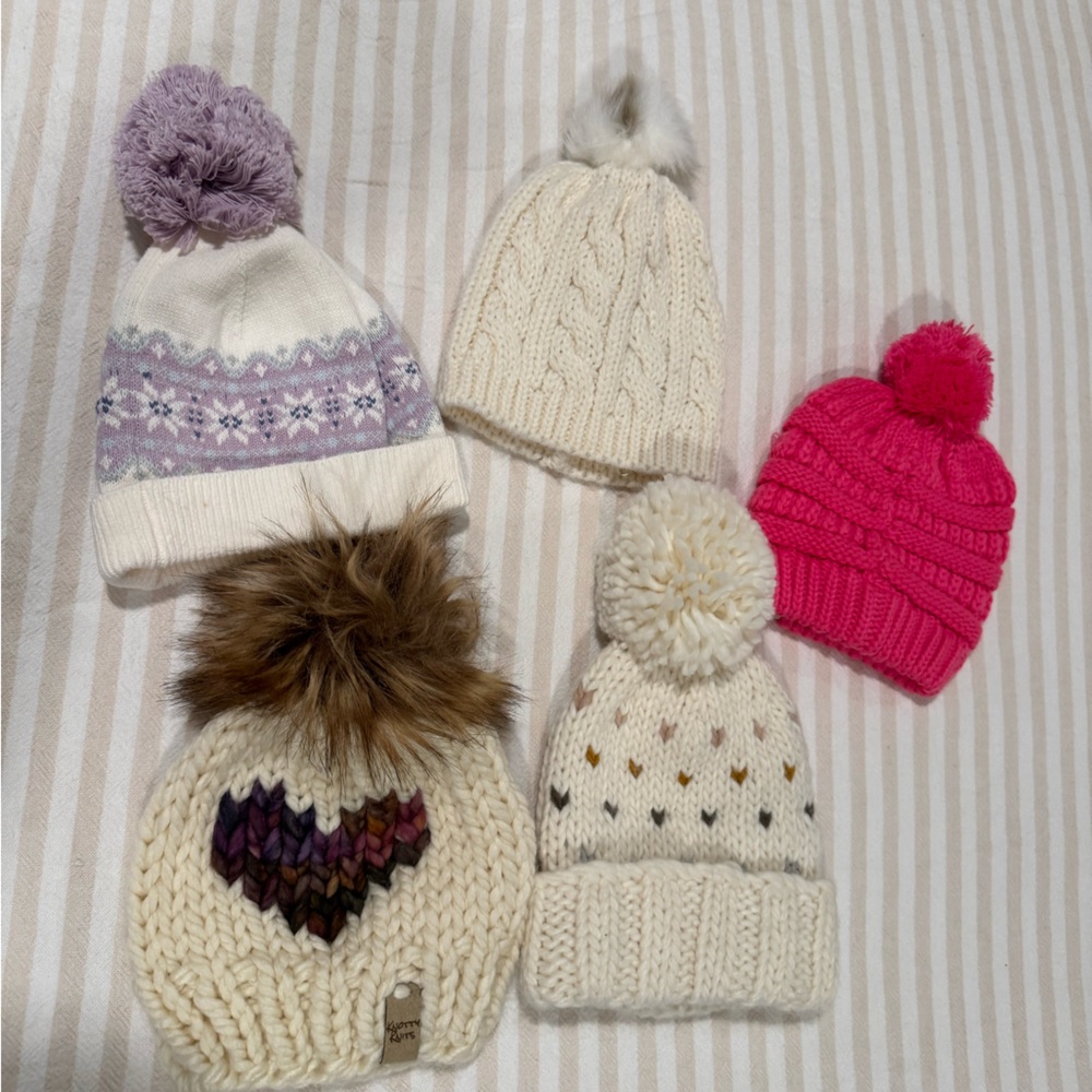 Kids knit hat bundle